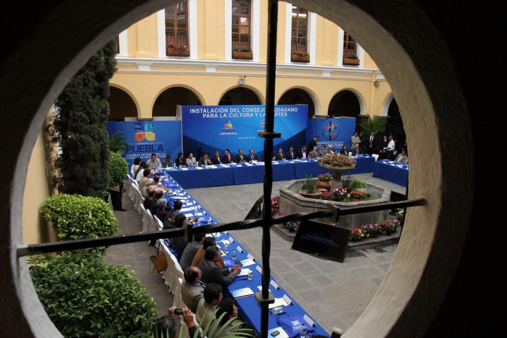 Instalación del Consejo Ciudadano del Consejo Estatal para la Cultura y las Artes de Puebla.  Foto Archivo Lado B: Joel Merino. 