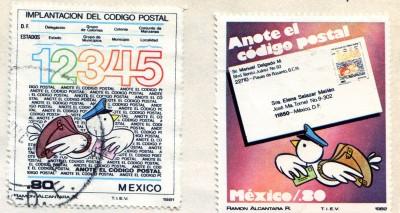 Timbres postales.