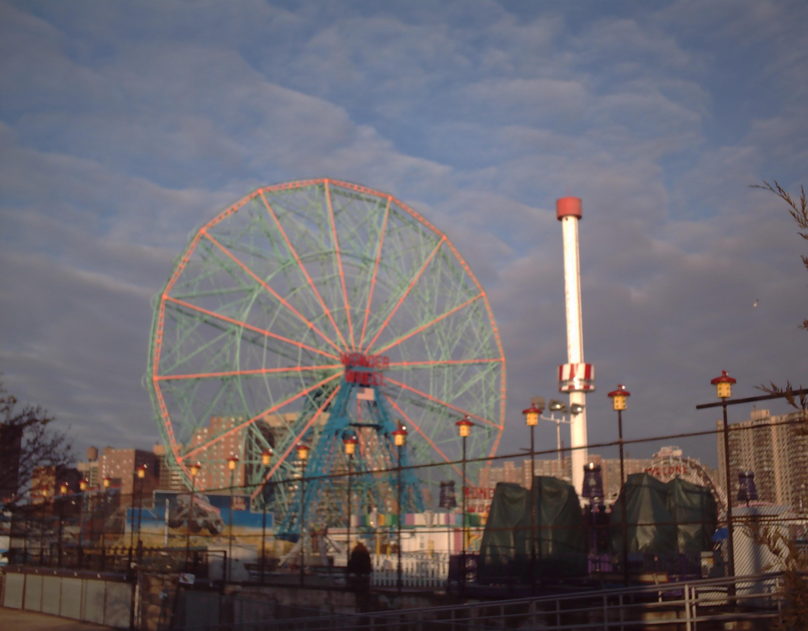 Coney Island en invierno.