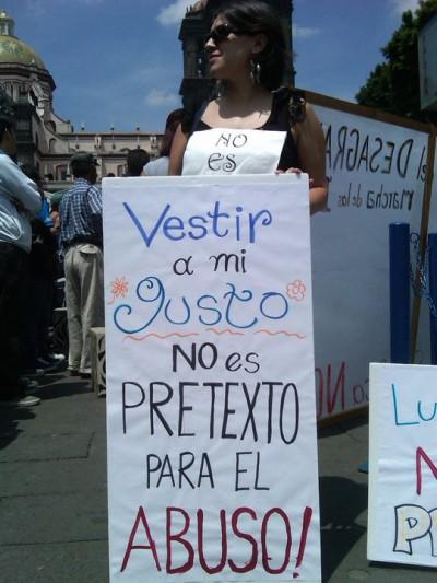 Marcha de las putas en Puebla.
