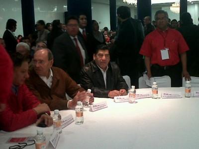 Mario Marín durante visita de Peña Nieto a Puebla.