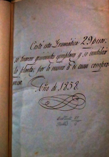 Gramática Egipcia. Champollion, Jean Francois, Le jeune, 1790-1832. Biblioteca Lafragua. BUAP