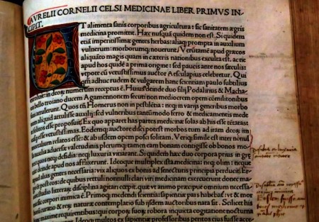 De Medicina. Celso, Aulo Cornelio. 1497. Biblioteca Lafragua. BUAP