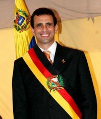 Capriles, candidato presidencial de Venezuela.