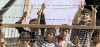 Desplazados en Siria.