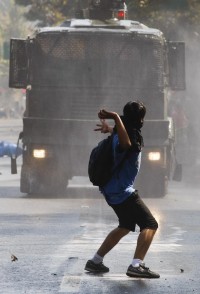 Protestas de estudiantes Chilenos.