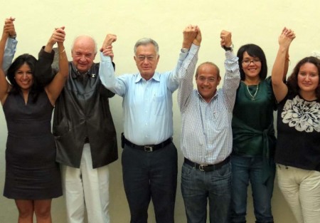 Manuel Bartlett y candidatos a diputados