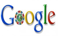 Logo de Google con calendario maya.