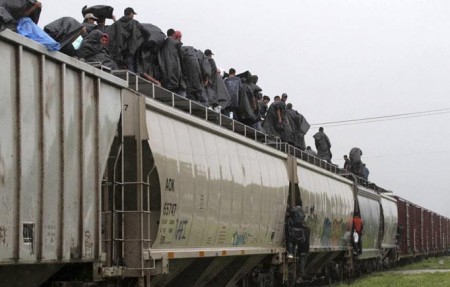 Migrantes Centroamericanos en su paso por México.