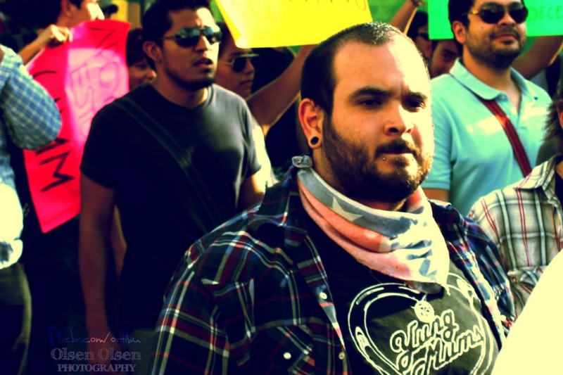 Faces of Pacifist Demonstrators.