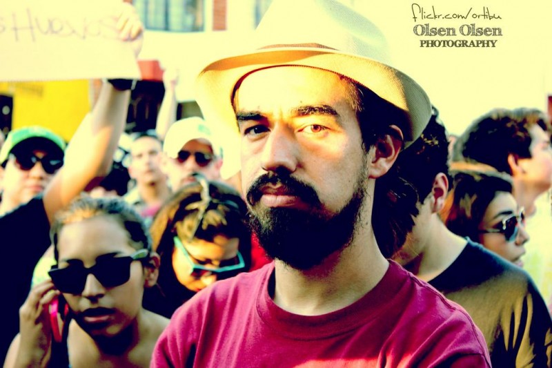Faces of Pacifist Demonstrators.