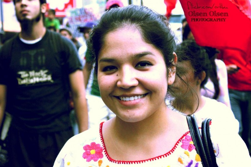 Faces of Pacifist Demonstrators.