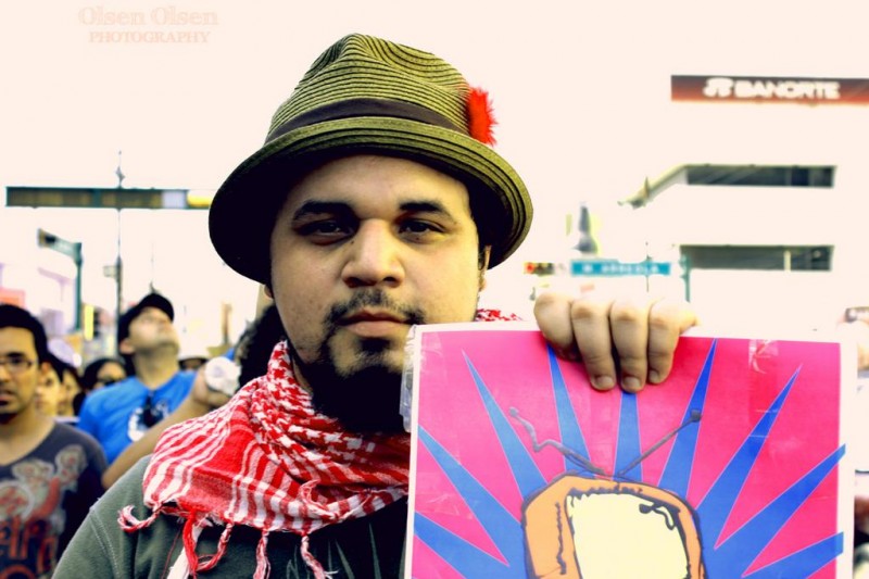 Faces of Pacifist Demonstrators.