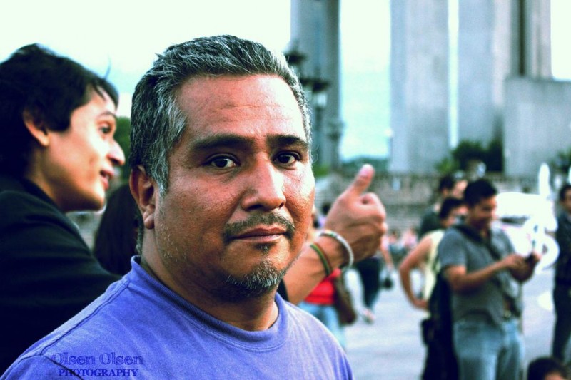 Faces of Pacifist Demonstrators.