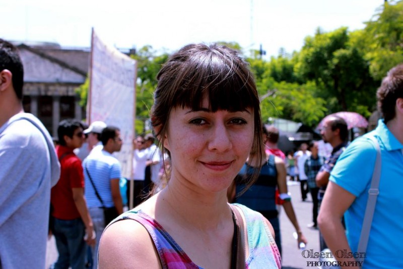 Faces of Pacifist Demonstrators.