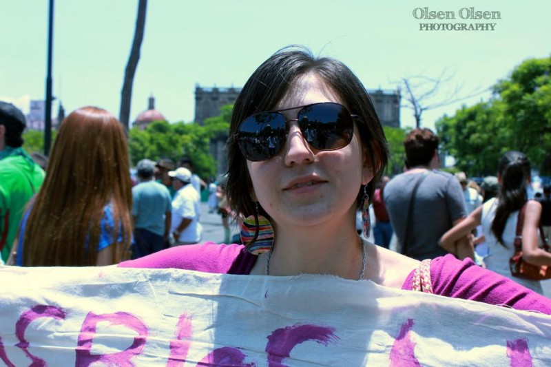 Faces of Pacifist Demonstrators.