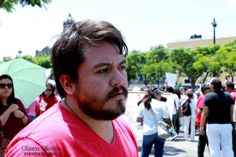 Faces of Pacifist Demonstrators.