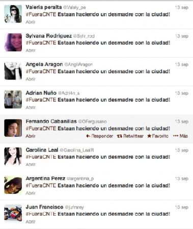 #FueraCNTE1