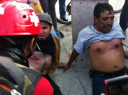 Foto difundida esta tarde en redes sociales por Anonymous.
