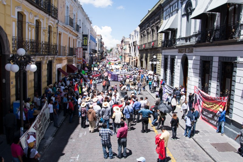 Protesta contra Moreno Valle