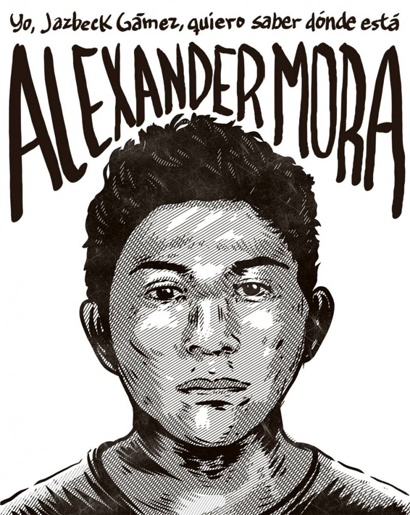 Yo, Jazbeck Gámez, quiero saber dónde está Alexander Mora Venancio.