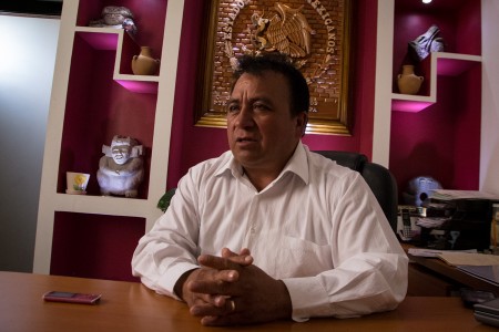 Josué Martínez, presidente municipal de San José Chiapa Foto: Marlene Martínez