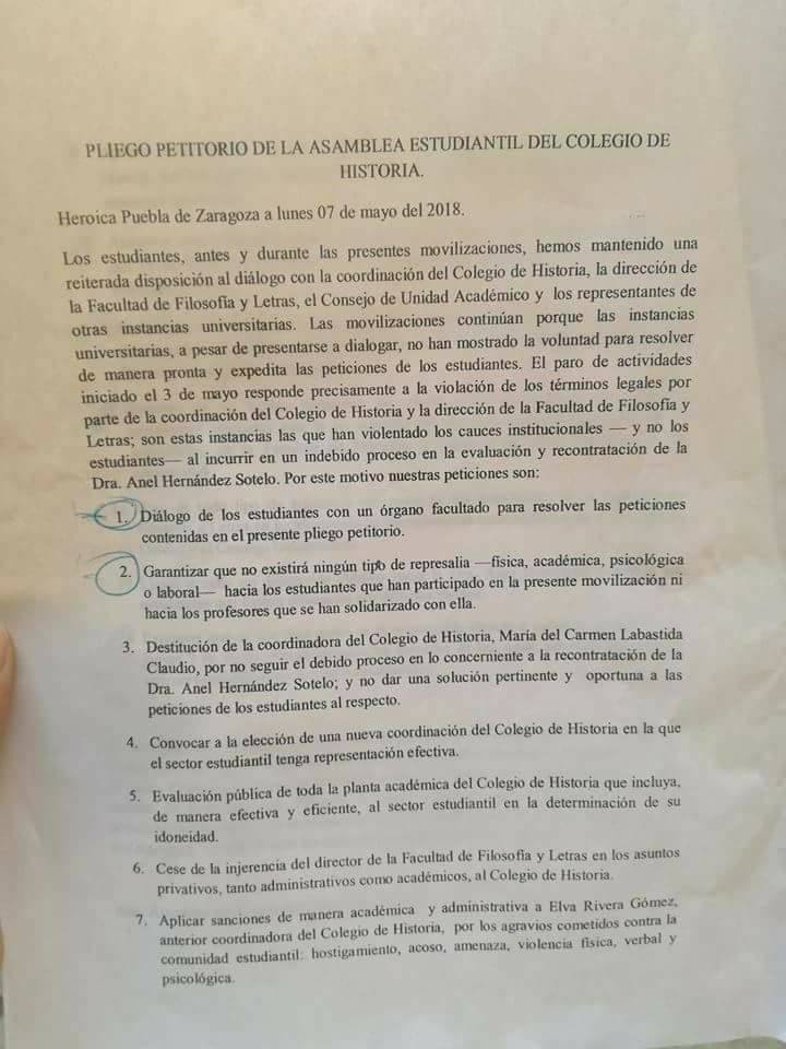 pliego