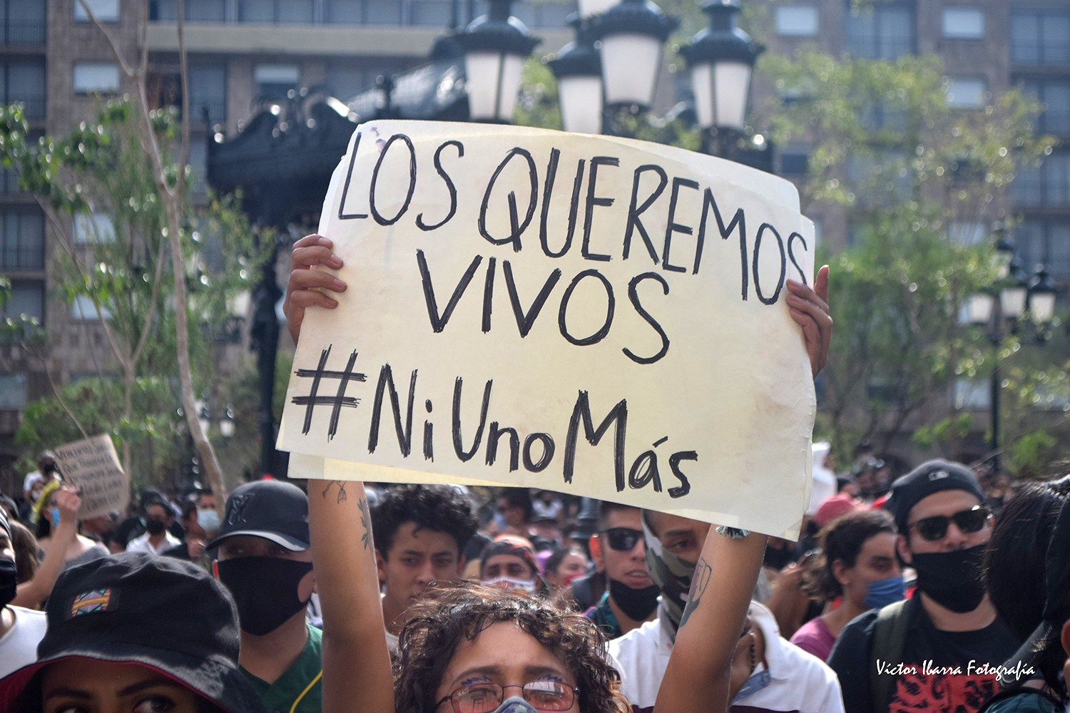 Protestas en Guadalajara por el homicidio de Giovanni López