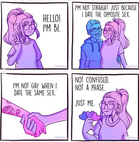 Ilustradores para visibilizar la bisexuallidad