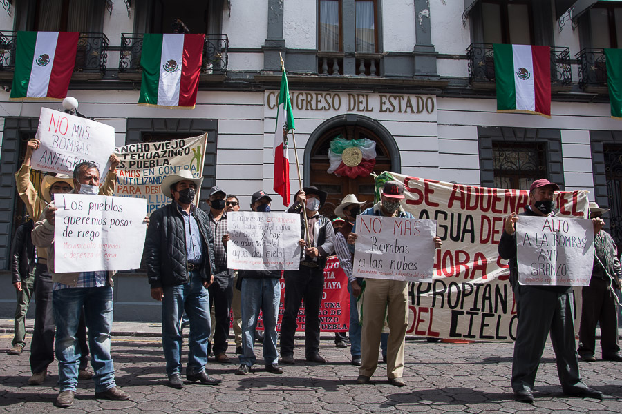 protestas por cañones antigranizos en Libres