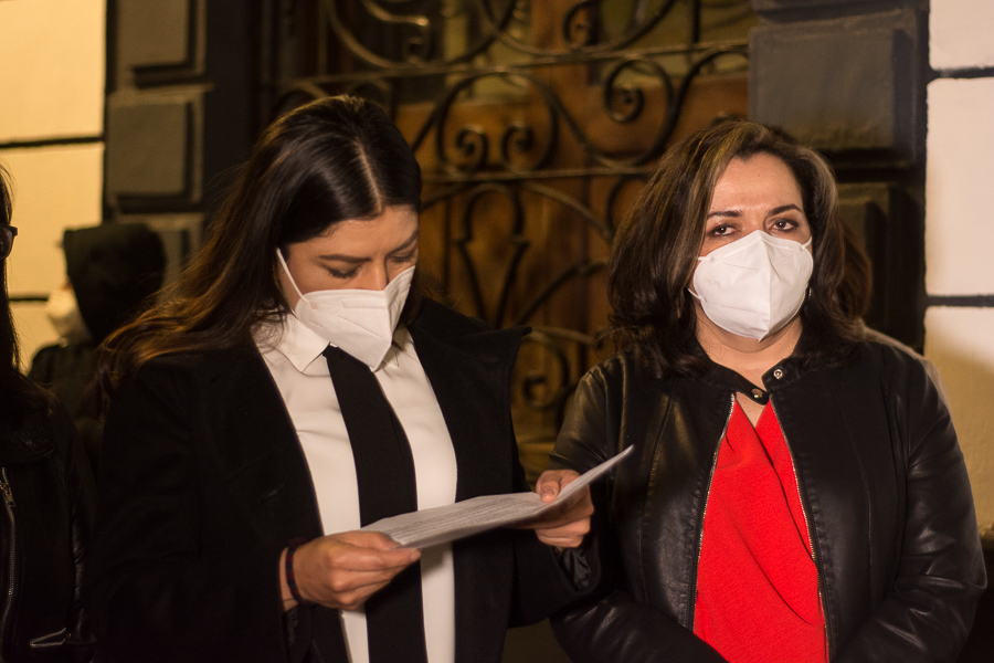 Así fue la inédita toma del Congreso de Puebla por grupos feministas