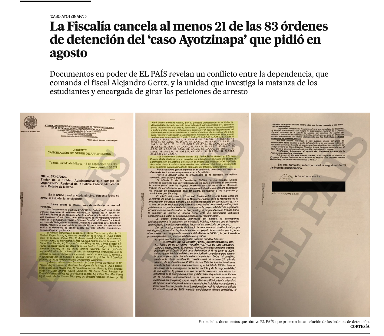 Ayotzinapa, 43,