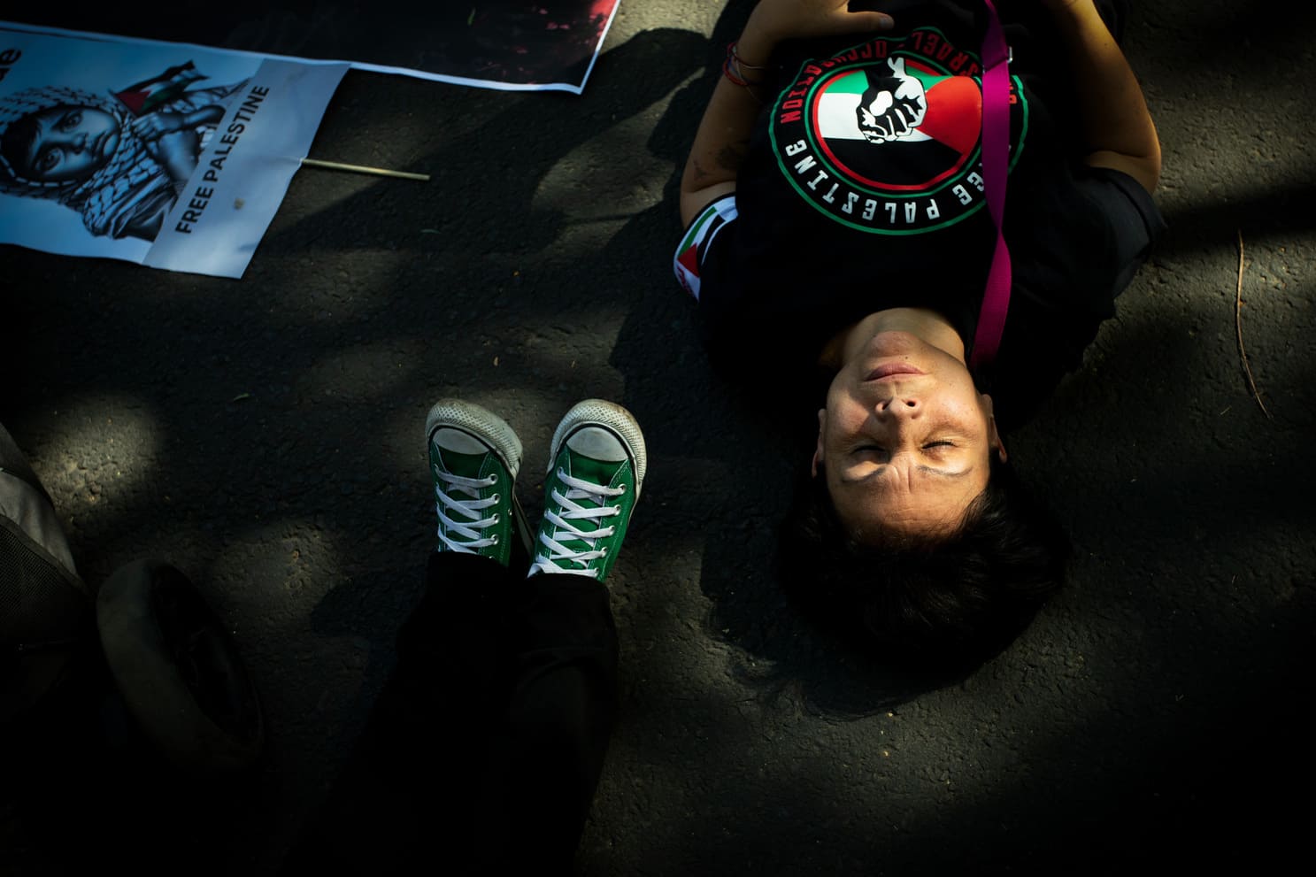 Protesta contra genocidio en Gaza