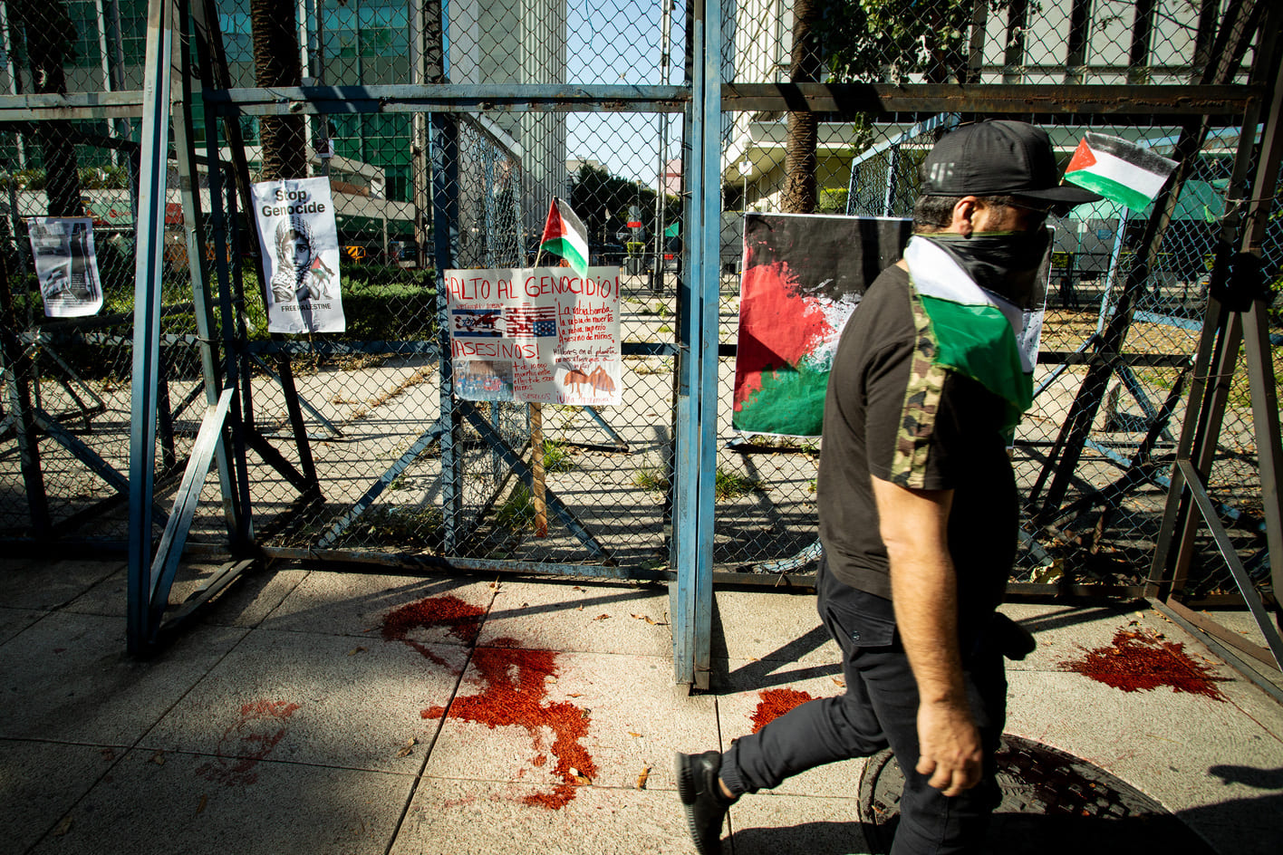 Protesta contra genocidio en Gaza